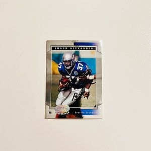 Autographed Seattle Seahawks Shaun Alexander Football Card